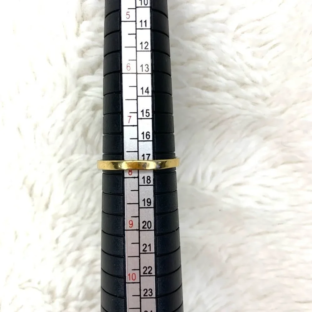 18kt electroplated gold ring - Picture 4 of 4